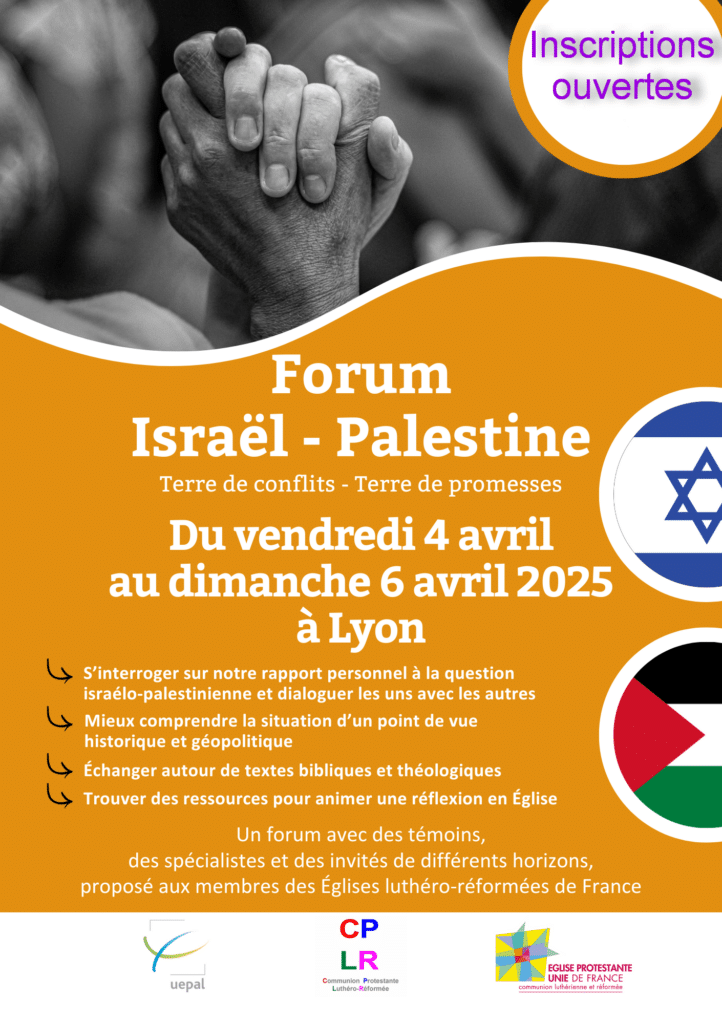 Israël – Palestine : inscriptions au forum de la CPLR