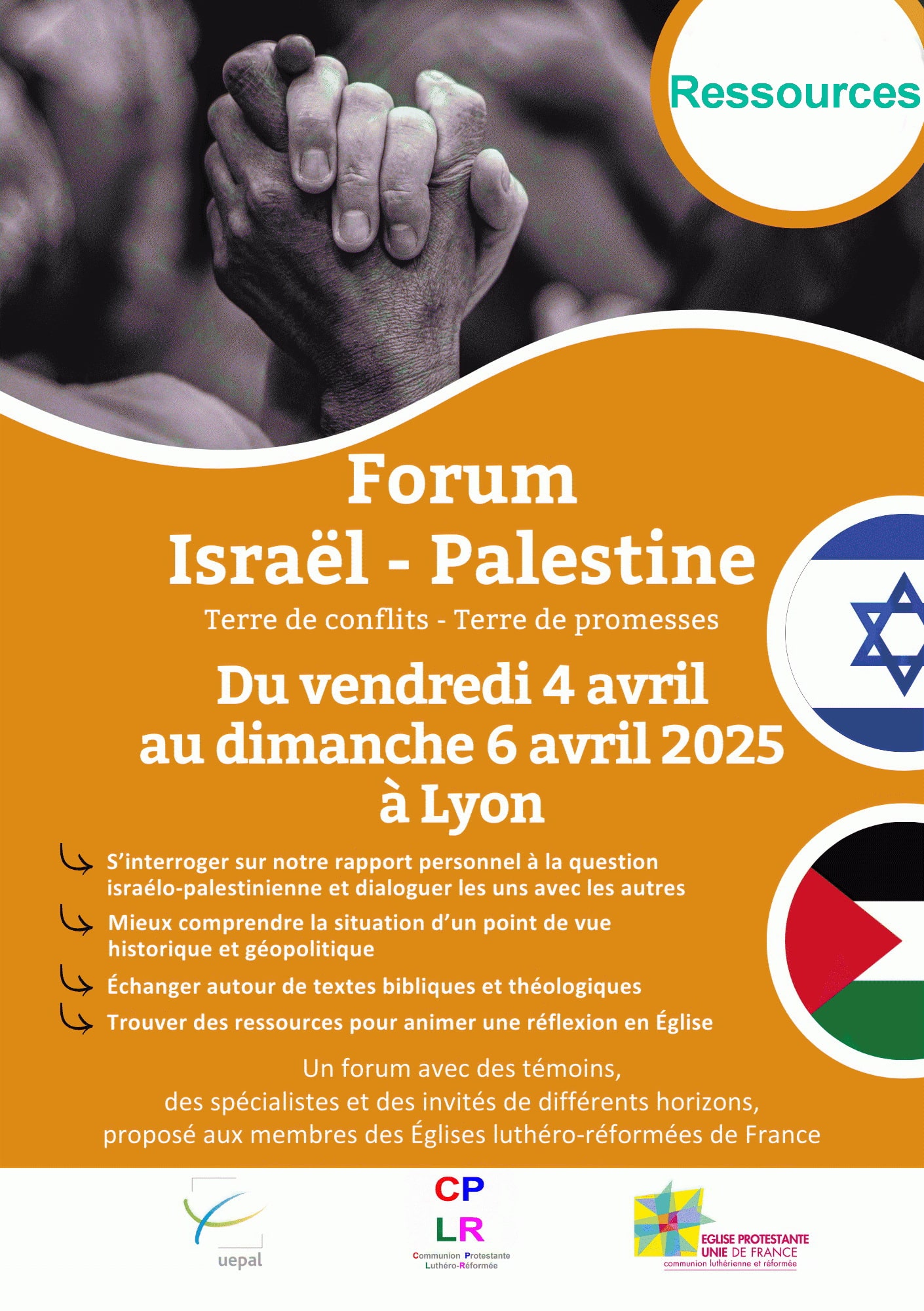 Israël – Palestine : ressources disponibles suite au forum de la CPLR (4 – 6 avril 2025)